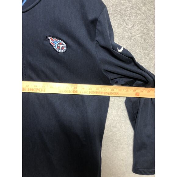 Tennessee Titans Nike Windbreaker Mens XL Blue NFL On Field 1/4 Zip Jacket - Picture 8 of 10